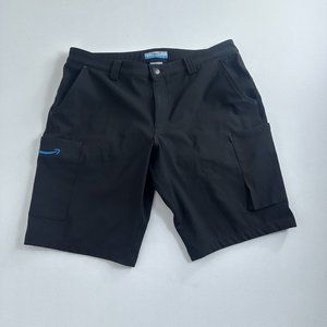 Amazon Shorts Mens Large Black Cargo Shipping Work Lightweight Used‎
